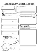 Biography Book Report Template Fiction &amp; Non Fiction Book Report by tokyo Molly