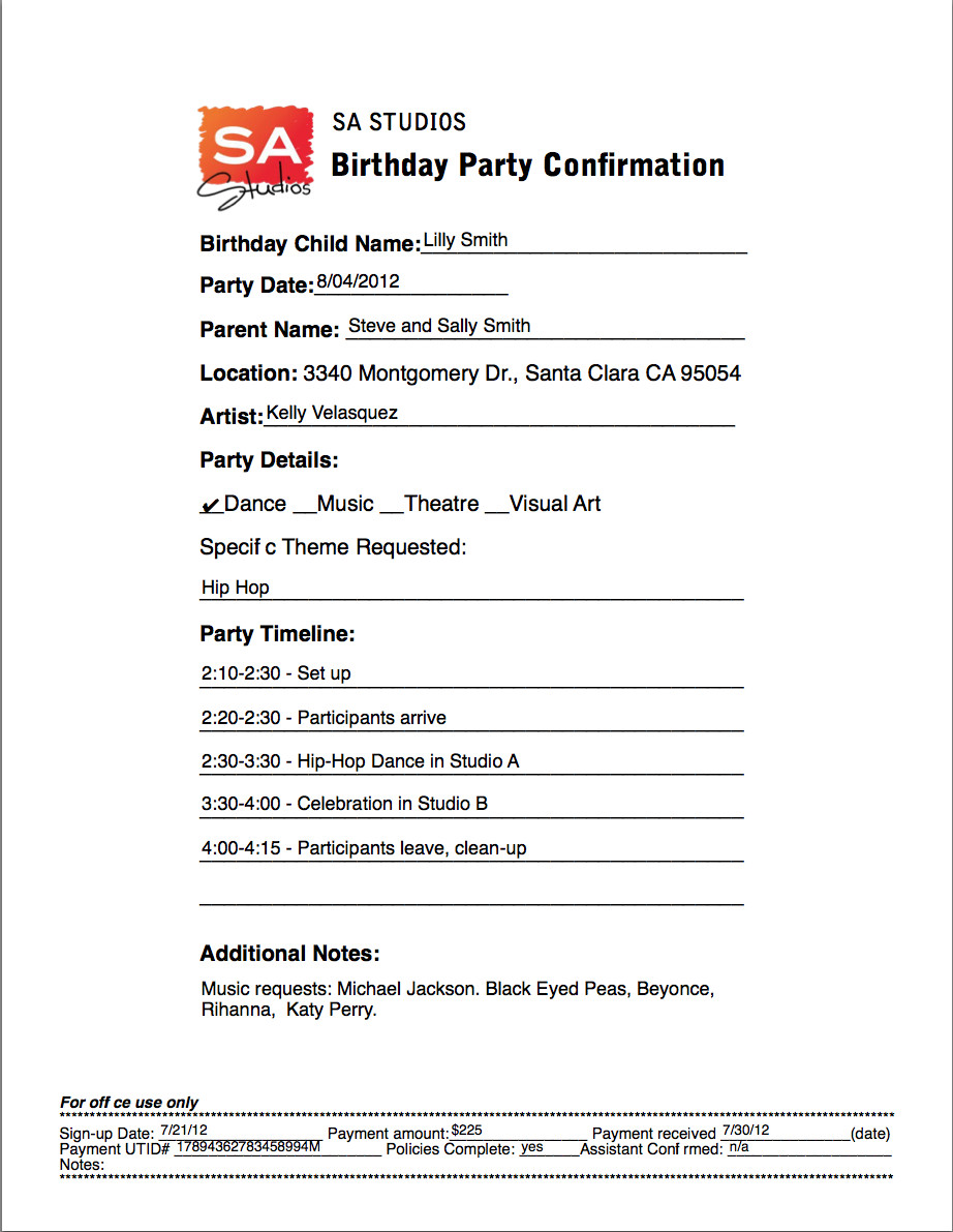Birthday Party Program Outline Birthday Party Program Template Impremedia
