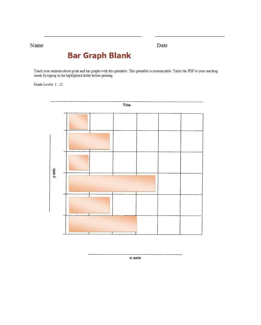 Blank Bar Graph Template 41 Blank Bar Graph Templates [bar Graph Worksheets]