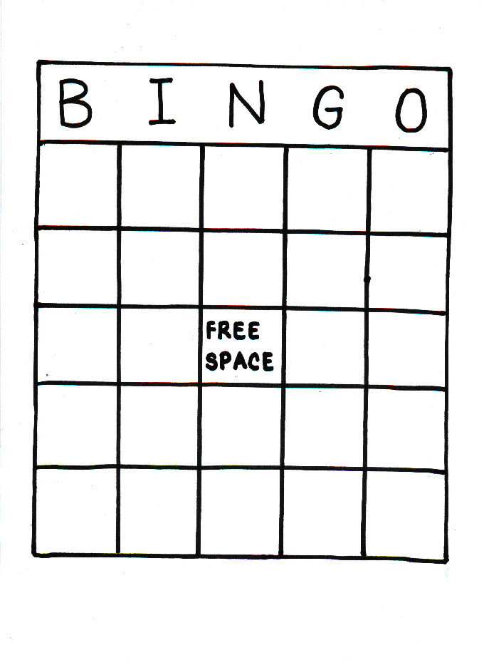 Blank Bingo Card Template Blank Bingo Template