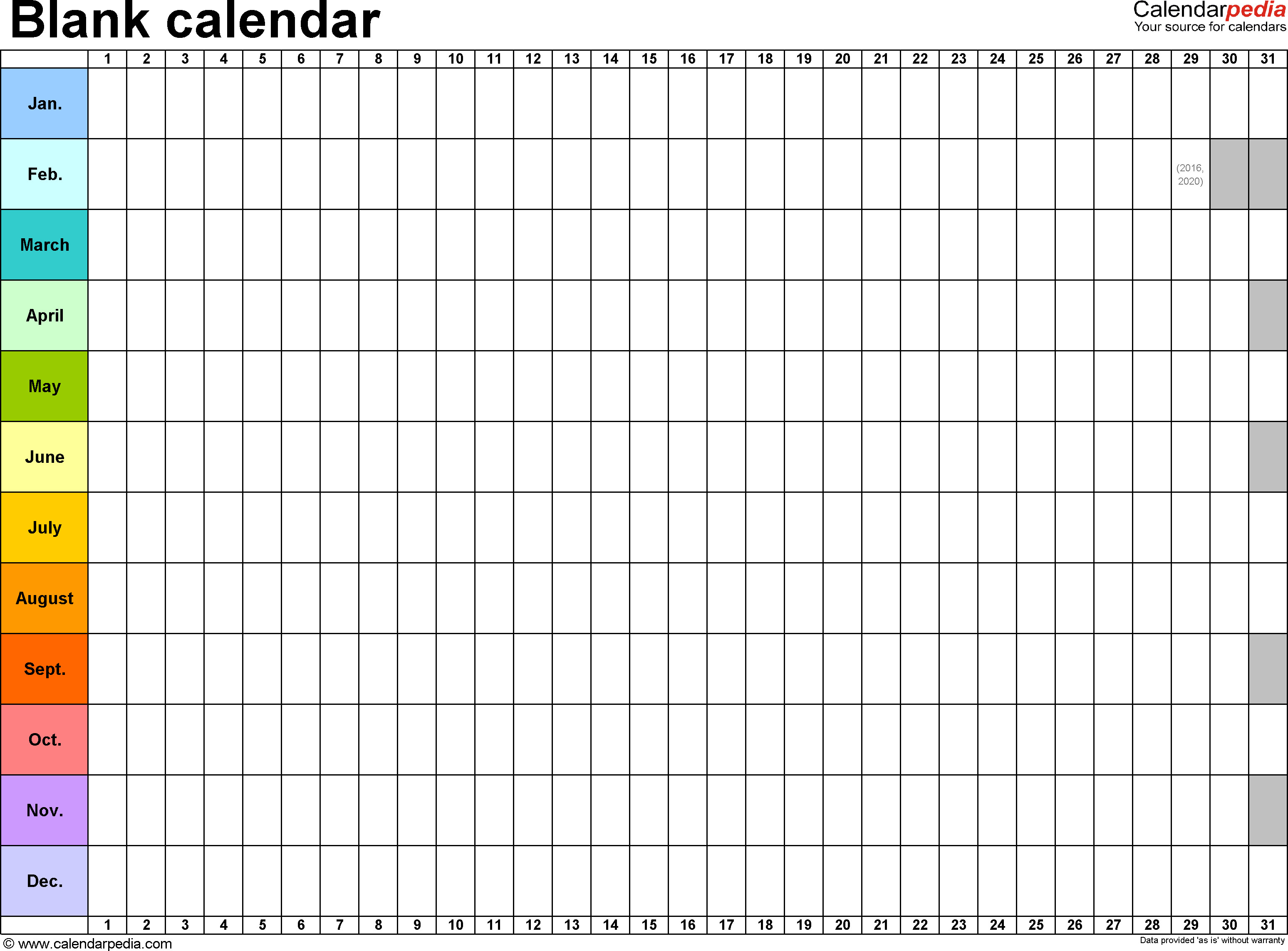 Blank Calendar Template Word Blank Calendar 9 Free Printable Microsoft Word Templates