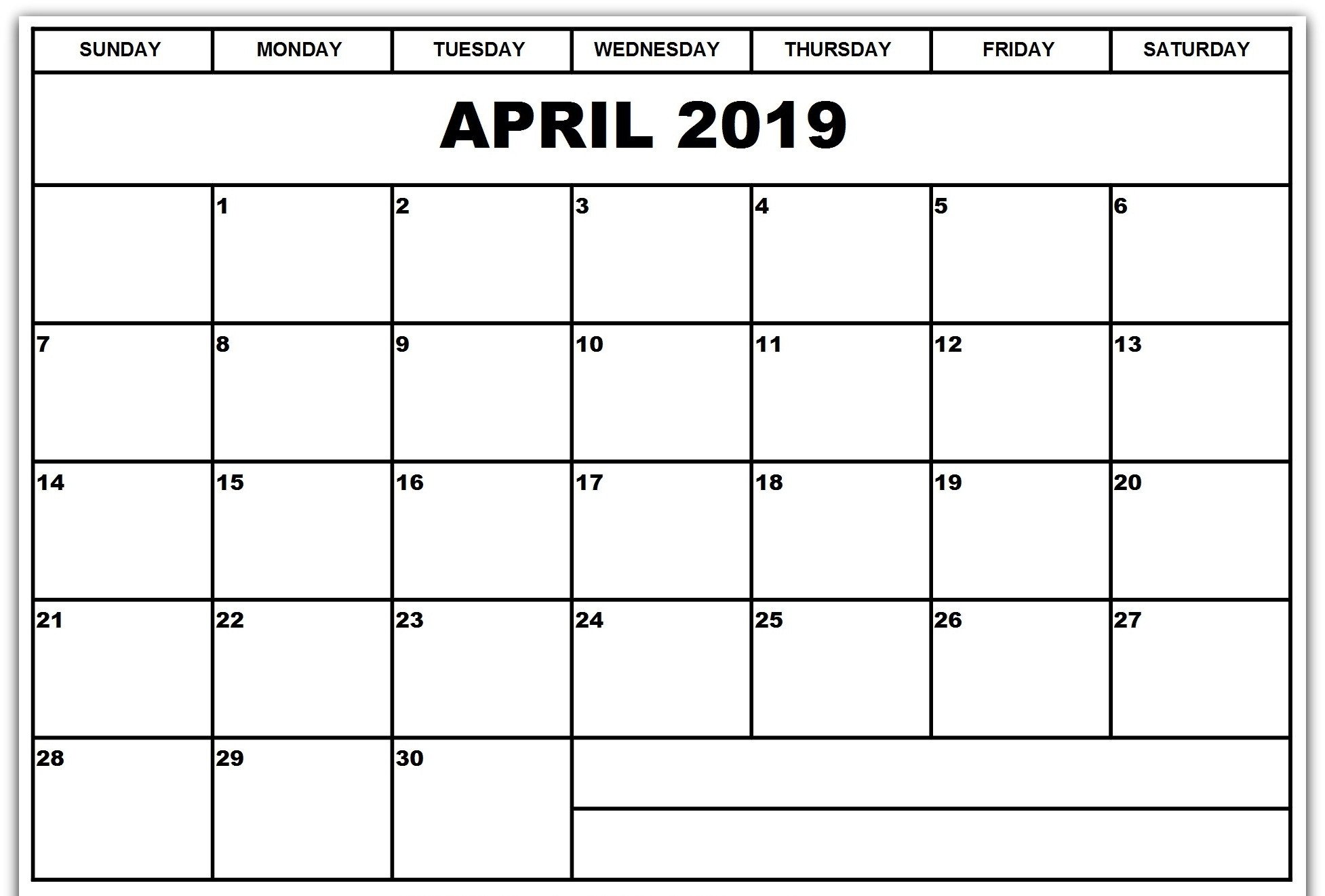 Blank Calendar Template Word Printable Blank 2019 Calendar Templates