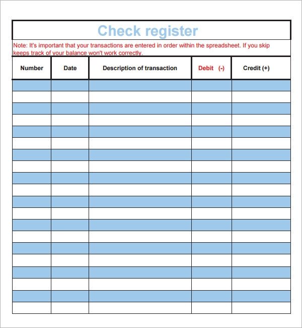 Blank Check Template Pdf Check Register 9 Download Free Documents In Pdf