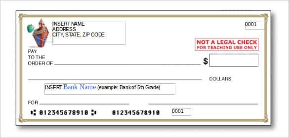 Blank Cheque Template Editable 24 Blank Check Template Doc Psd Pdf &amp; Vector formats