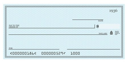 Blank Cheque Template Editable Blank Check Template for Shop