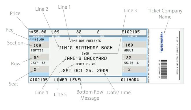 Blank Concert Ticket Template 26 Cool Concert Ticket Template Examples for Your event