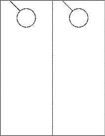 Blank Door Hanger Template Door Hanger Ol245 4 25&quot; X 11&quot; Blank Label Template