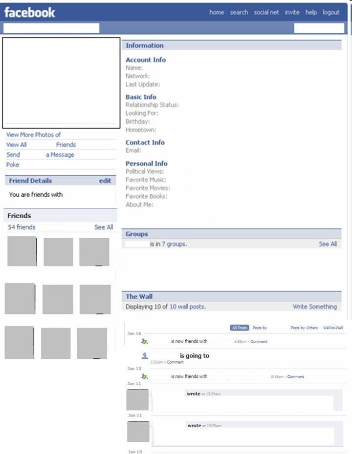 Blank Facebook Profile Template Uu27itu Profile Template