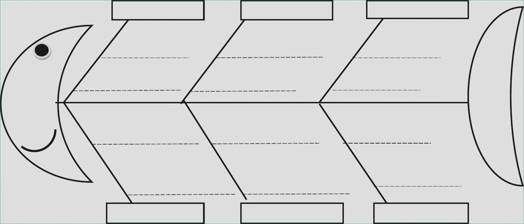 Blank Fishbone Diagram Template Blank Cause and Effect Diagram