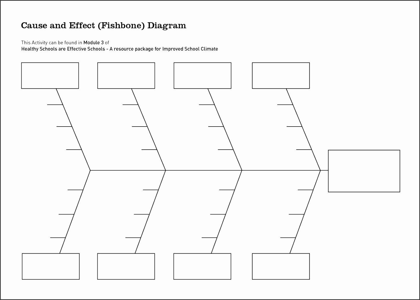 Blank Fishbone Diagram Template Word 9 ishikawa Diagram Template Sampletemplatess