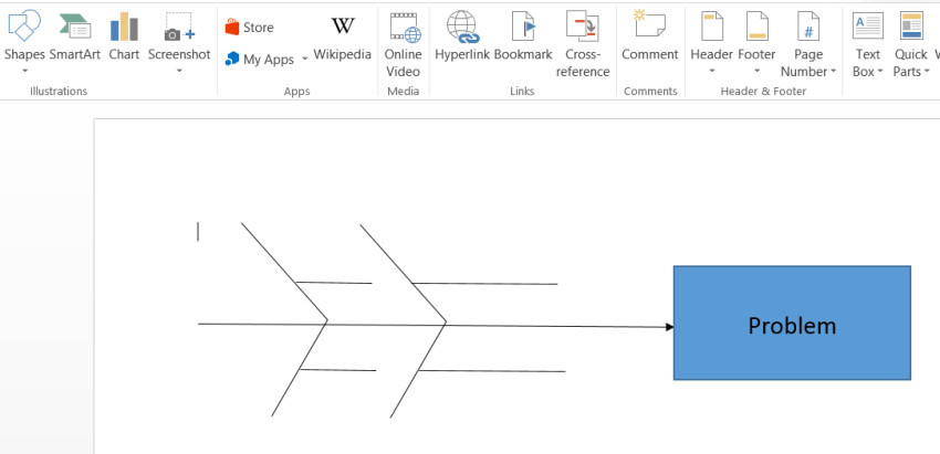 Blank Fishbone Diagram Template Word Fishbone Diagram Template In Word