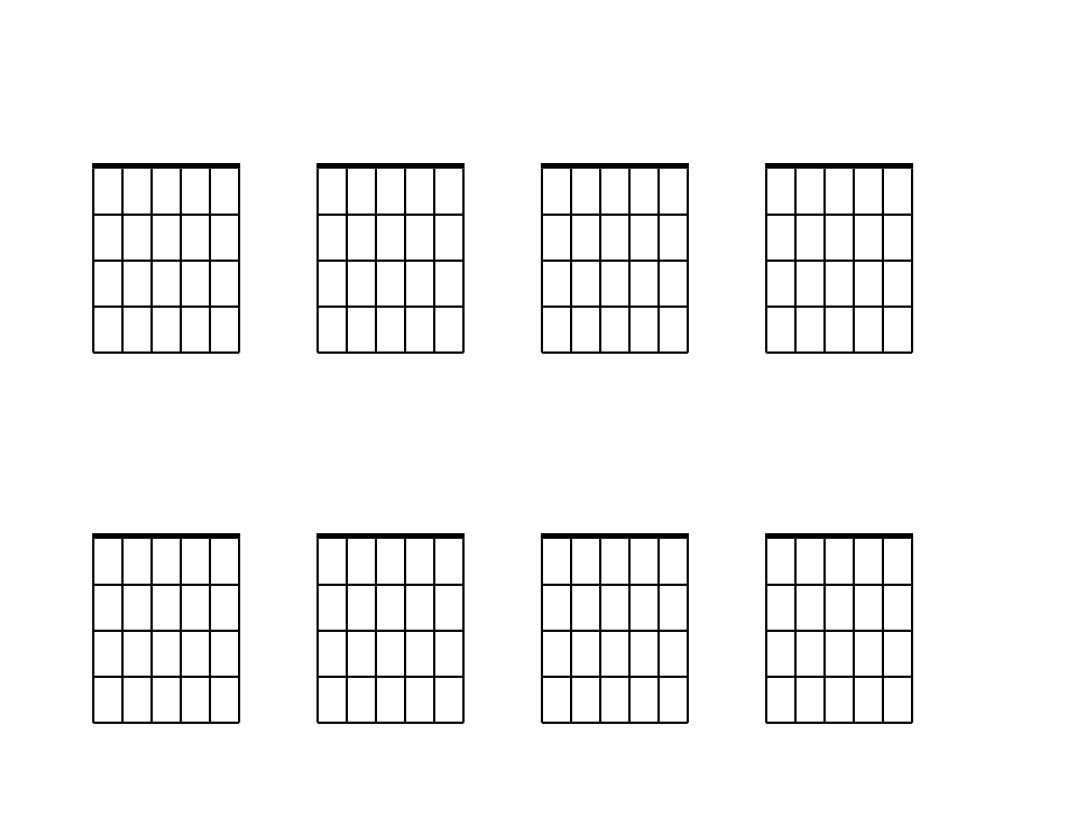 Blank Guitar Chord Chart Blank Guitar Chord Chart