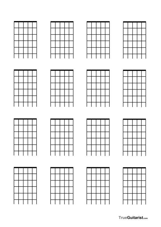 Blank Guitar Chord Chart Blank Guitar Fretboard Diagramfree Blank Music Paper