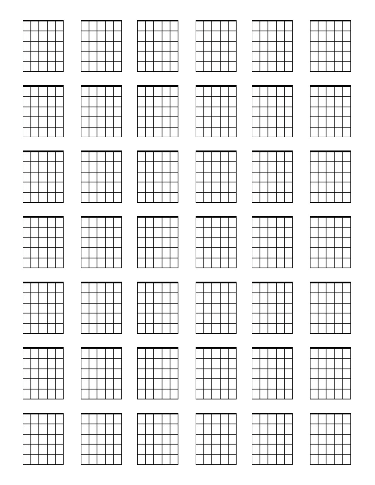 Blank Guitar Chord Chart Blank Sheet Music Guitar Chords