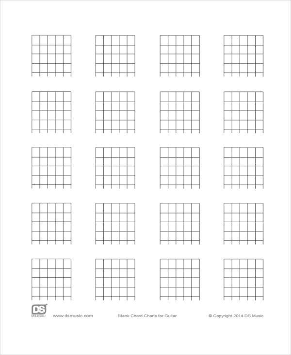 Blank Guitar Chord Chart Chord Chart Templates 8 Free Pdf format Download
