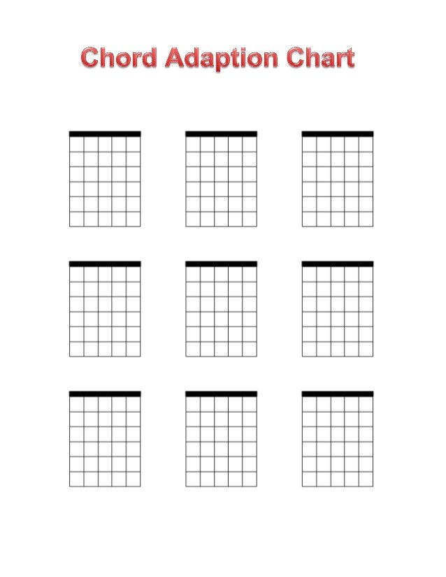 Blank Guitar Chord Sheet Blank Chord Chart