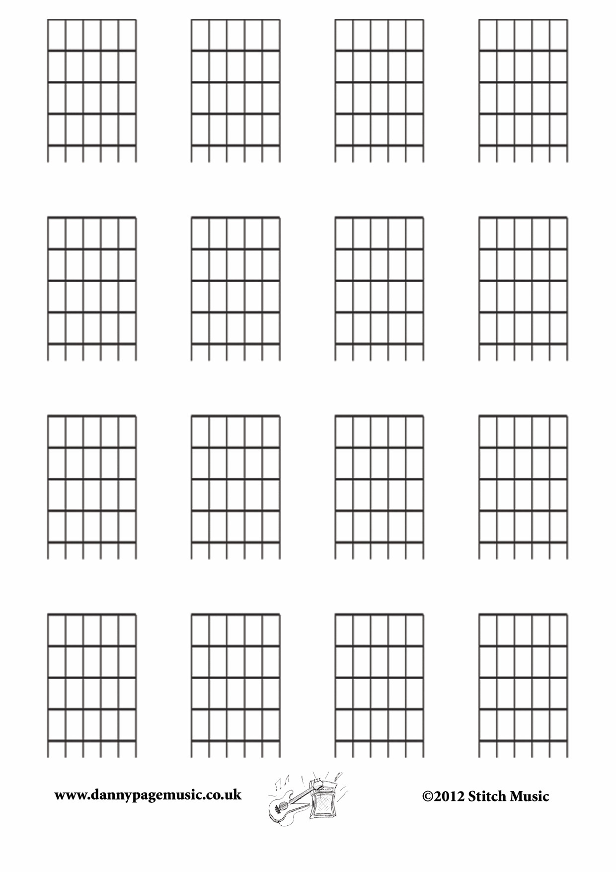 Blank Guitar Chord Sheet Blank Tab Sheets