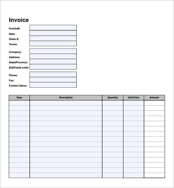 Blank Invoice Template Pdf 54 Blank Invoice Template Word Google Docs Google Sheets