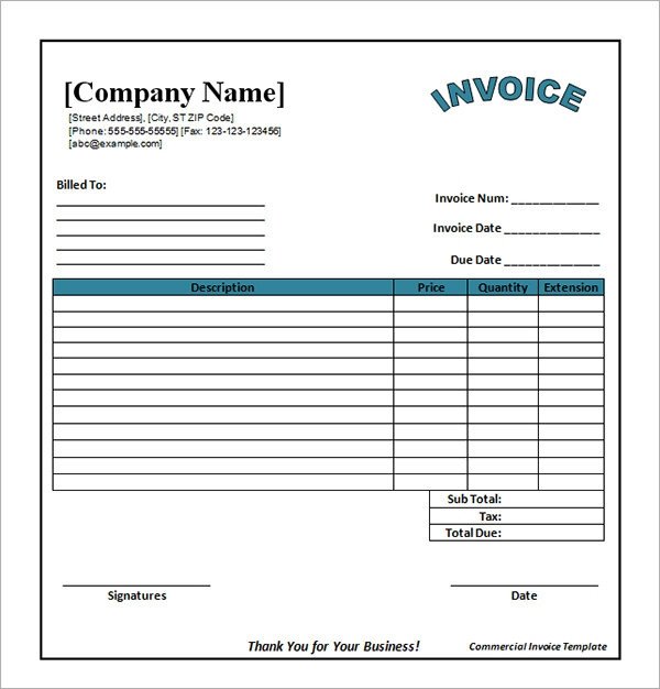 Blank Invoice Template Pdf 54 Blank Invoice Template Word Google Docs Google Sheets