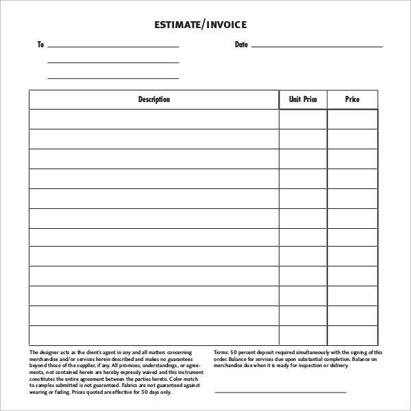 Blank Invoice Template Word 54 Blank Invoice Template Word Google Docs Google Sheets