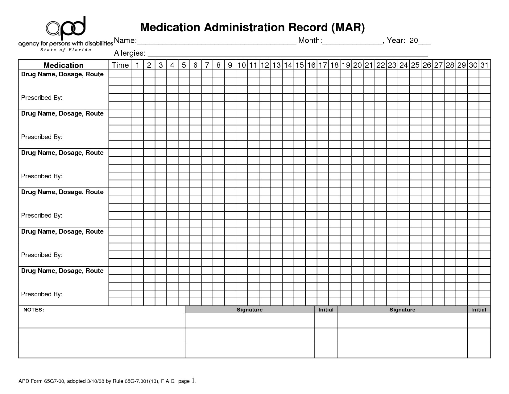 Blank Medication Administration Record Template 9 Best Of Printable Medication Administration