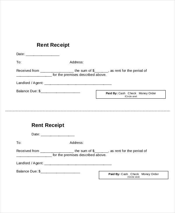 Blank Money order Template 11 Blank Receipt Templates Examples In Word Pdf