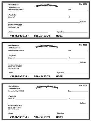 Blank Money order Template Free Printable Check Templates Great for Teaching Kids