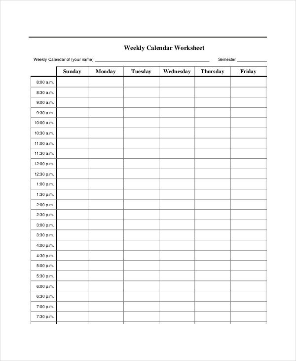 Blank Monthly Calendar Template Pdf Blank Calendar Template 11 Free Word Excel Pdf