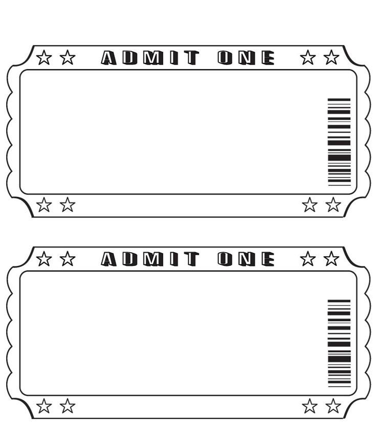Blank Movie Ticket Template 25 Best Ideas About Ticket Template On Pinterest