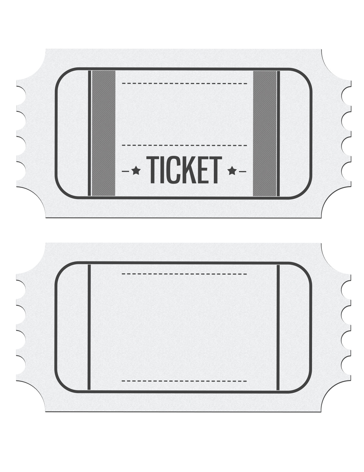 Blank Movie Ticket Template Blank Movie Ticket Invitation Template