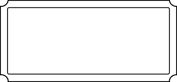 Blank Movie Ticket Template Blank Movie Ticket Stub Clip Art at Clker Vector