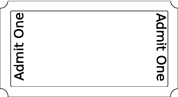 Blank Movie Ticket Template Blank Ticket Full Size Paper Clip Art at Clker