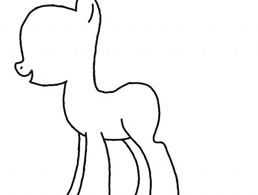 Blank My Little Pony Template Colors Live Female Pony Template by Avrilrox0202