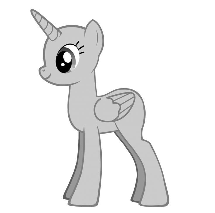 Blank My Little Pony Template My Little Pony Template Mare Pony