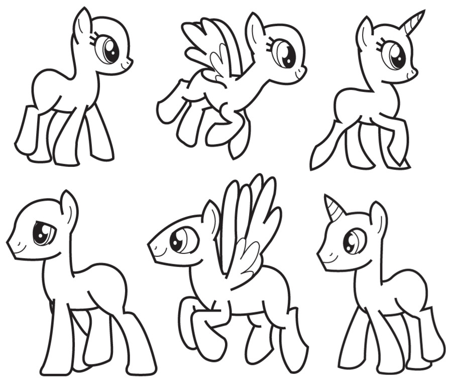Blank My Little Pony Template My Little Pony Template Printables