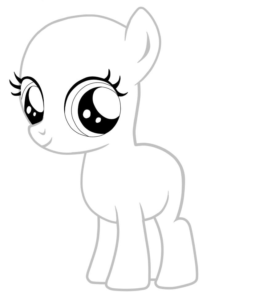 Blank My Little Pony Template Pony Filly Base by Sumy Chan On Deviantart