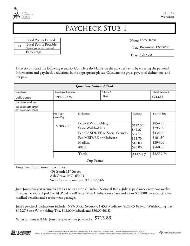 Blank Pay Stub Template Pdf 9 Free Pay Stub Templates Word Pdf Excel format