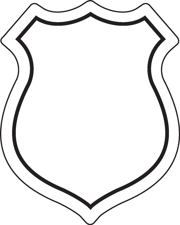 Blank Police Badge Template Police Badge Clipart Clipartion