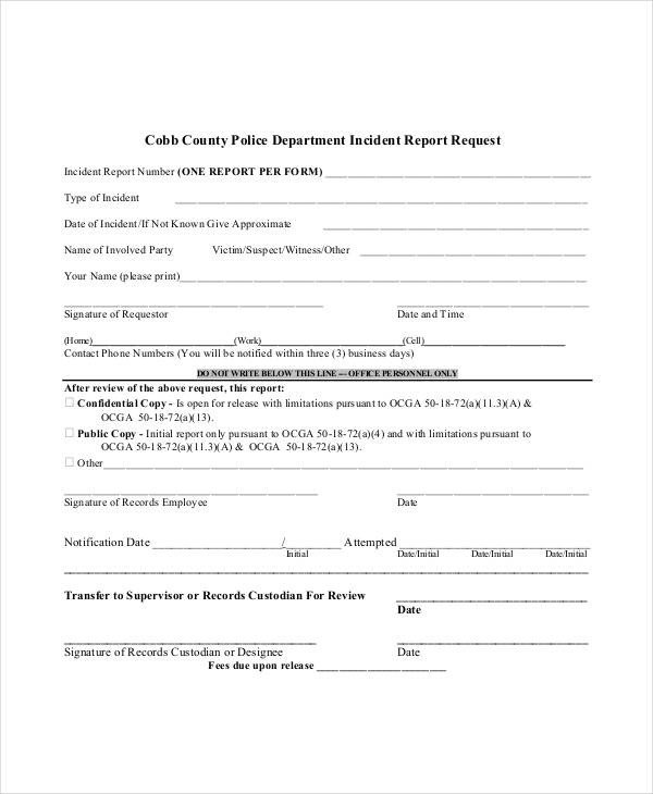Blank Police Report Template Blank Incident Report Template 18 Free Pdf Word Docs