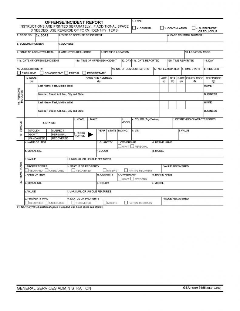 Blank Police Report Template Blank Police Report Template Pdf format