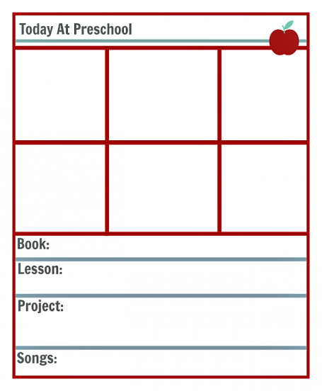 Blank Preschool Lesson Plan Template Preschool Lesson Planning Template Free Printables No