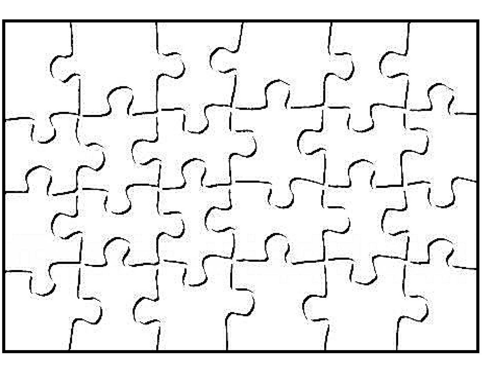 Blank Puzzle Pieces Template Printable Blank Puzzle Piece Template School