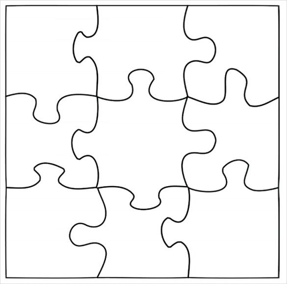 Blank Puzzle Pieces Template Puzzle Template Blank Puzzle Template