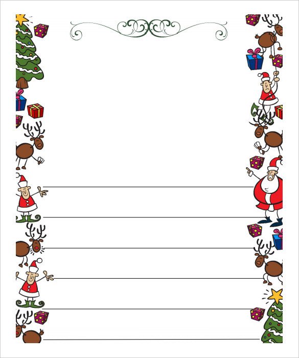 Blank Santa Letter Template 13 Christmas Letter Templates Word Apple Pages Google