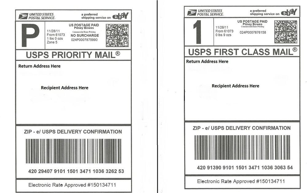 Blank Shipping Label Template 100 Self Adhesive Shipping Labels Laser Inkjet Printer