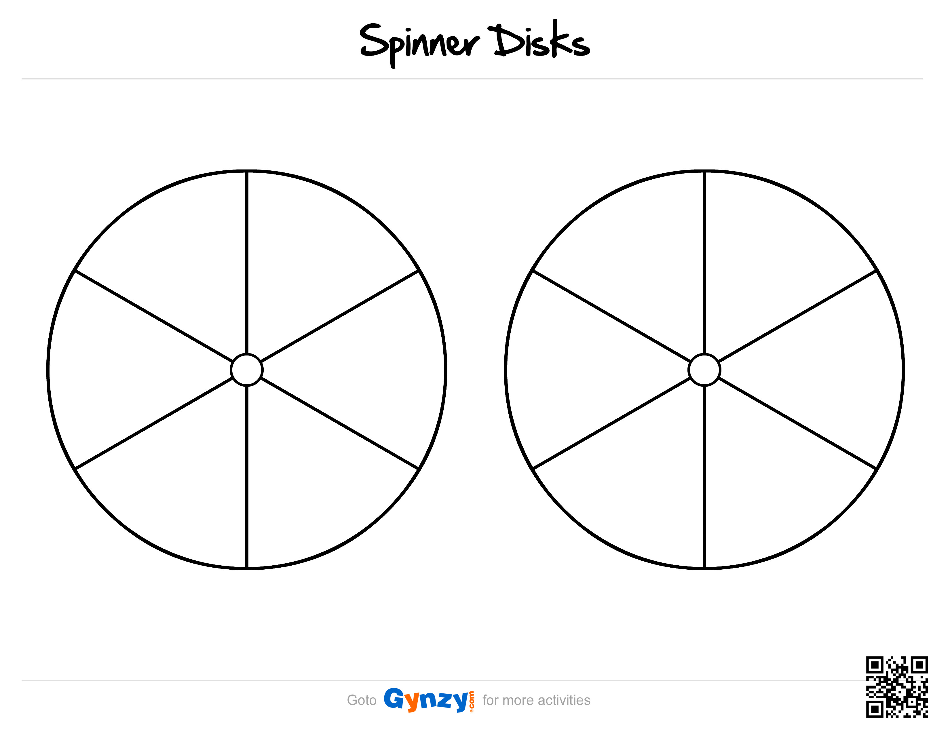 Blank Spinner Template Pin by Teacher Timo On Spinners