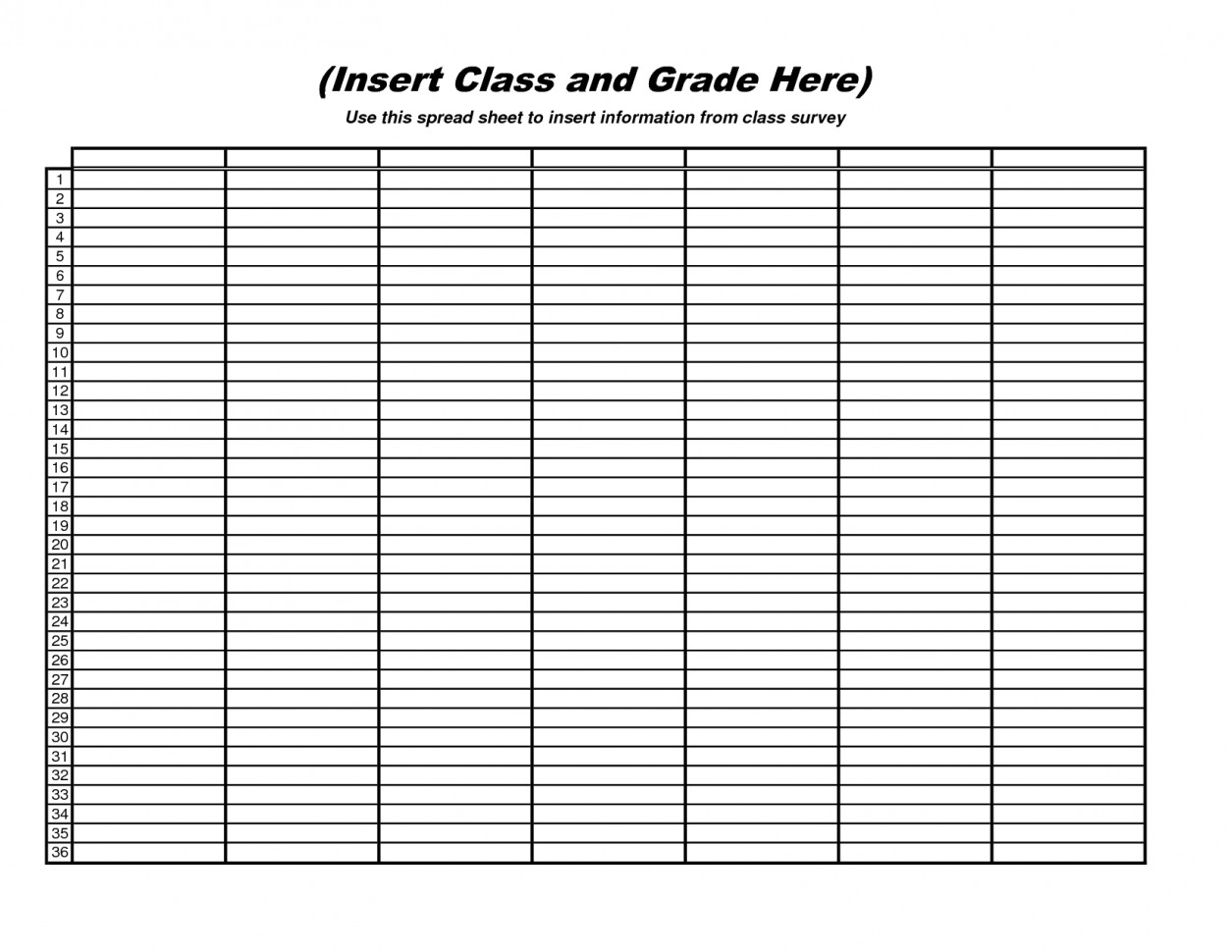Blank Spreadsheet to Print Blank Spreadsheet Template Printable attending Blank