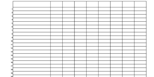 Blank Spreadsheet to Print Printable Spreadsheet Template Berabdglevco