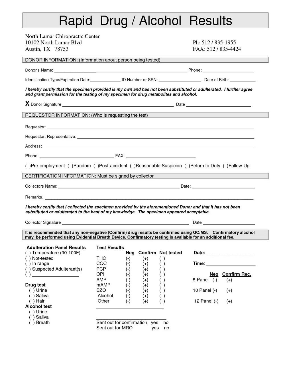 Blank Std Test Results form Fake Std Test Results form forms 6993