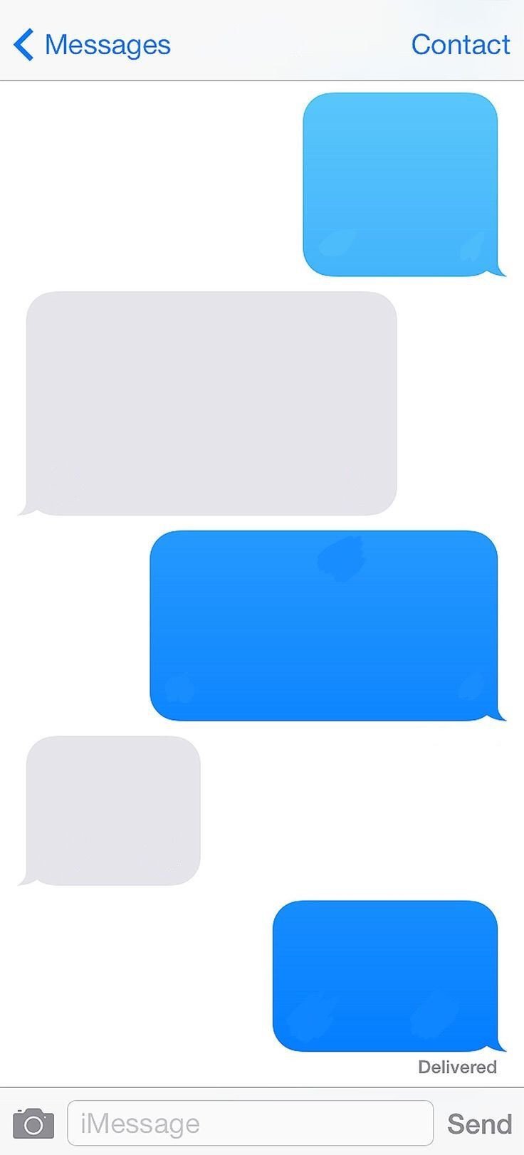 Blank Texting Template iPhone Template Imessage Message Blank Freetoedit